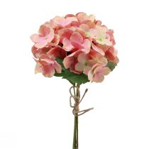 Produkt Hortensje sztuczne wiechy hortensja różowy łosoś 35cm 3szt