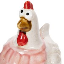Produkt Ceramiczne figurki kurczaków do salonu, urocza ozdoba wielkanocnego stołu w domu, 11 cm, 2 sztuki