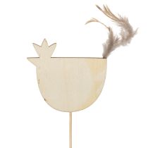 Produkt Paliki w kształcie kurczaka z motywem wielkanocnym do radosnej, wiosennej dekoracji, 7 cm, 12 sztuk