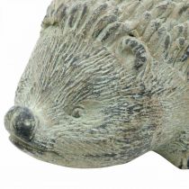 Figurka dekoracyjna Jeż 22cm Dekoracja Ogrodowa Jesień Antyczna Zieleń 20×12×H10cm