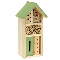 Insect Hotel Green Wood Nesting Garden Insect House H26cm
