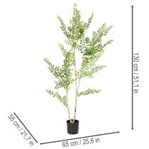 Produkt Sztuczna roślina w doniczce, wys. 130 cm, zielona, dekoracyjna