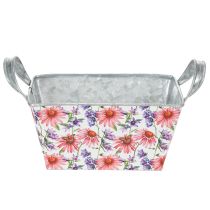 Produkt Metalowa dekoracja w skrzynce na kwiaty wiosenne Jardiniere 20×12,5×10 cm