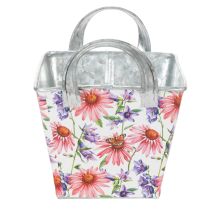 Produkt Metalowa dekoracja w skrzynce na kwiaty wiosenne Jardiniere 20×12,5×10 cm