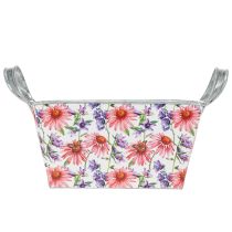 Produkt Metalowa dekoracja w skrzynce na kwiaty wiosenne Jardiniere 20×12,5×10 cm