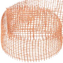 Produkt Wstążka jutowa czerwono-pomarańczowa, siateczkowa, juta, ekologiczna, terakota, szer. 5cm, dł. 40m