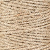 Produkt Przędza jutowa, sznurek jutowy, naturalna rolka 3 mm po 100 m × 2 sztuki