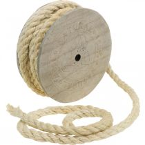 Produkt Sznurek jutowy kremowy sznur dekoracyjny wykonany z naturalnego włókna jutowego 8mm 7m