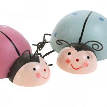 Produkt Żuk Figurka dekoracyjna Pastelowa wiosenna dekoracja Metal 8,5×10,5 cm 3 szt.