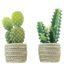 Produkt Kaktus w doniczce sztuczny kaktus mix 28cm 2szt