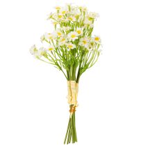 Produkt Sztuczny rumianek w formie bukietu kwiatów do naturalnej i łatwej w pielęgnacji dekoracji, 28 cm, 3 szt.