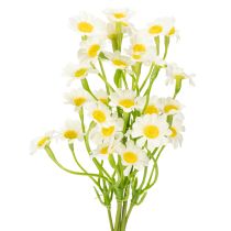 Produkt Sztuczny rumianek w formie bukietu kwiatów do naturalnej i łatwej w pielęgnacji dekoracji, 28 cm, 3 szt.