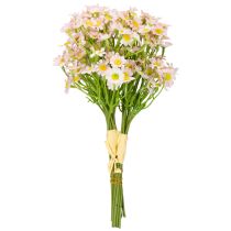 Produkt Bukiet z rumianku sztucznego do jasnej i łatwej w pielęgnacji dekoracji domu, 28 cm, 3 sztuki