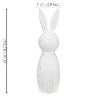 Produkt Prosta figurka królika jako element dekoracyjny do nowoczesnych aranżacji wiosennych, 22 cm, 2 sztuki
