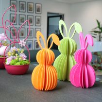 Produkt Dekoracyjna figurka króliczka z filcu do wiosennej dekoracji, 20 cm, 4 sztuki