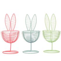 Produkt Zając z drutu jako otwarty element dekoracyjny do nowoczesnych pomysłów na wiosnę i Wielkanoc, 16 cm, 3 sztuki