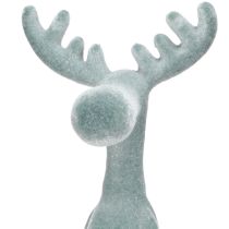 Produkt Ozdobna ozdoba krawędziowa z motywem łosia, wys. 31 cm, szara, 3 sztuki