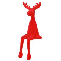Produkt Stołek Edge Elk Dekoracja świąteczna Flokowane 31 cm Czerwony 3 szt.