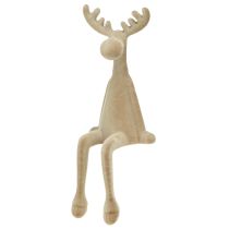 Produkt Ełk flokowane brzegi sittera brązowe 31cm 3 sztuki