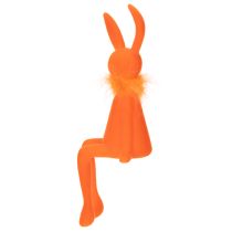Produkt Figurka siedzącego zajączka wielkanocnego na półkę, na Wielkanoc i wiosnę, 27 cm, 2 sztuki