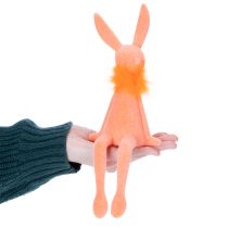 Produkt Figurka siedzącego zajączka wielkanocnego na półkę, na Wielkanoc i wiosnę, 27 cm, 2 sztuki