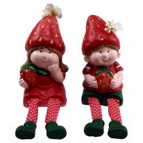 Produkt Stołek krawędziowy truskawkowe figurki dekoracyjne dla dzieci wys. 11,5-13cm 2szt