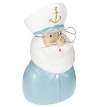 Produkt Figurka kapitana, dekoracja morska w okularach i kapeluszu, 16 cm