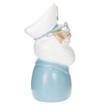 Produkt Figurka kapitana, dekoracja morska w okularach i kapeluszu, 16 cm