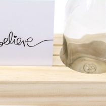 Produkt Drewniane etui na karty Drewniane etui na zdjęcia Drewniany mini wazon 25×7,5×12cm