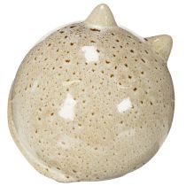Produkt Ceramiczna figurka dekoracyjna kota, okrągła do salonu lub sypialni, 13 cm