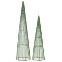 Produkt Metalowe stożki kwiatowe, zielone, do kompozycji kwiatowych, 62 cm, 2 sztuki