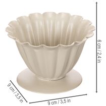 Produkt Misa, kielich, kielich kwiatowy, dekoracja kremowa, 9 cm