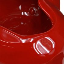 Produkt Ceramiczne ozdobne serduszka czerwone miski błyszczące 13×15×6,5cm 2 szt
