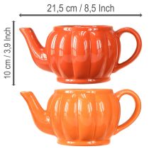 Produkt Doniczka ceramiczna pomarańczowa mix 21,5×13×10cm 2 szt.
