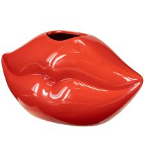 Produkt Wazon ceramiczny czerwony wazon dekoracyjny z pocałunkiem ust 17×8,5×9cm
