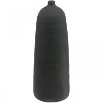Ceramiczny wazon Czarny dekoracyjny wazon Wazon podłogowy Ø18cm W48cm