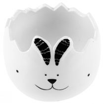 Produkt Ceramiczne pisanki doniczka Zając wielkanocny 9cm 3szt