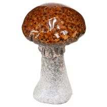Produkt Grzyby ceramiczne dekoracja ceramiczna grzyby pomarańczowy żółty brązowy 8cm 3 szt.