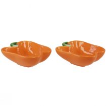 Produkt Miska ceramiczna miska ozdobna pieprzowa pomarańczowa 11,5x10x4cm 2szt