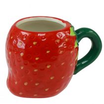 Produkt Kubek ceramiczny truskawka do sadzenia 10cm Ø6,5cm