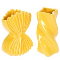 Produkt Wazon na makaron ceramiczny, dekoracyjny, śródziemnomorski, do salonu i biura, 16 cm