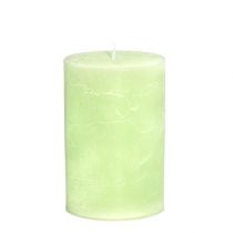 Produkt Świeca świece stojące w kolorze limonkowo-zielonym 85×120mm 2 szt