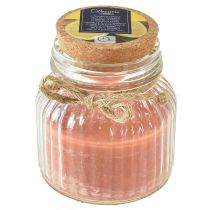 Produkt Świeca zapachowa w szklanym korku, świeca cytronelowa brązowa wys. 11,5 cm
