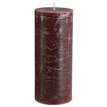 Produkt Świece Świece stojące bordowe jednokolorowe 85x200mm 2 szt