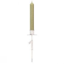 Produkt Świecznik Adwent z kolcem i cyframi biały W11cm 4 szt