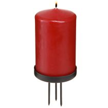 Produkt Świeczniki na wieniec adwentowy metal czarny mat Ø8cm 4 szt.