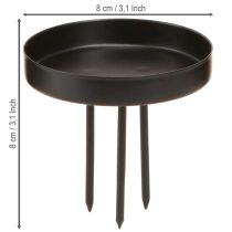 Produkt Świeczniki na wieniec adwentowy metal czarny mat Ø8cm 4 szt.