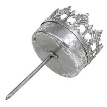 Produkt Świecznik na tealighty w kolorze antycznego srebra Ø5cm wys.10cm 4 szt.