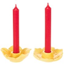 Produkt Ceramiczne świeczniki stożkowe, dekoracyjny kształt kwiatu do stylowej dekoracji stołu, 11 cm, 2 sztuki