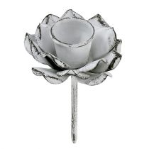 Produkt Świecznik w kształcie kwiatka biały Ø5,8 cm W6,8 cm